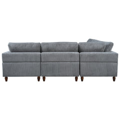 Modular Sectional Sofa with Ottoman L Shaped Corner Sectional for