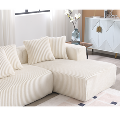 131'' Modular Sectional Couch, U-shaped sofa , Chaise Lounge, Striped