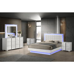 5 piece futurisic bedroom set, Queen size (platform) bed