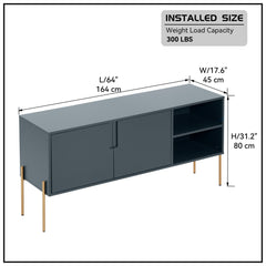 COMBO mid century Sideboard Buffet Table or TV Stand with storage for