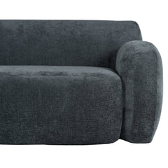 81.5" Minimalist Compression Sofa, Curved Design, 3-Seater Casual Sofa