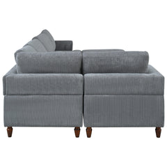 Modular Sectional Sofa with Ottoman L Shaped Corner Sectional for