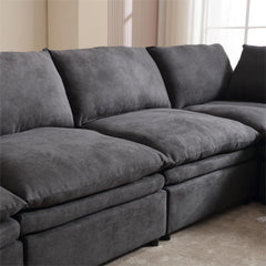 Modern U-shaped Sectional Sofa ,5-seat Upholstered  Sofa