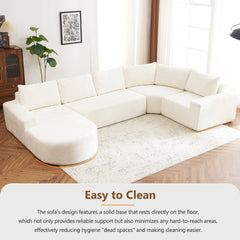 141.7" Oversized Modular Sofa Cloud Sectional Sofa Set Upholstered