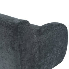 81.5" Minimalist Compression Sofa, Curved Design, 3-Seater Casual Sofa