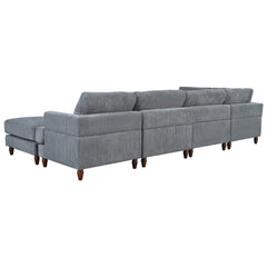 Modular Sectional Sofa with Ottoman L Shaped Corner Sectional for