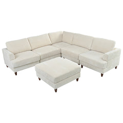 Modular Sectional Sofa with Ottoman L Shaped Corner Sectional for