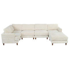 Modular Sectional Sofa with Ottoman L Shaped Corner Sectional for