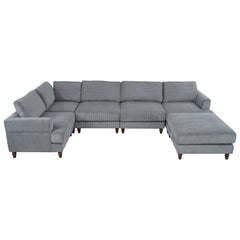 Modular Sectional Sofa with Ottoman L Shaped Corner Sectional for