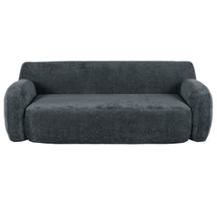 81.5" Minimalist Compression Sofa, Curved Design, 3-Seater Casual Sofa