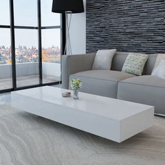 Coffee Table High Gloss Gray 45.3"x21.7"x12.2" MDF