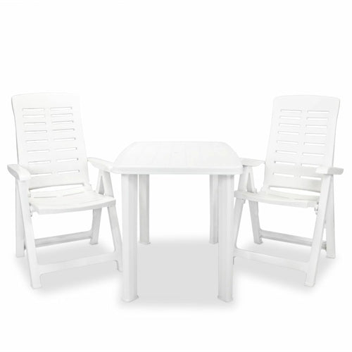 3 Piece Bistro Set Plastic Anthracite