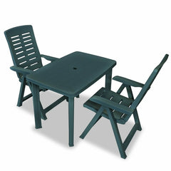 3 Piece Bistro Set Plastic Anthracite