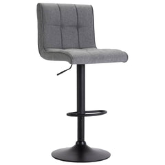 Bar Stool Dark Gray Fabric