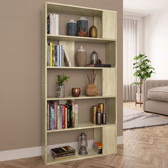 Book Cabinet/Room Divider White 31.5"x9.4"x62.6" Chipboard