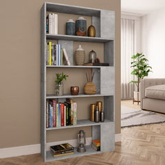 Book Cabinet/Room Divider White 31.5"x9.4"x62.6" Chipboard