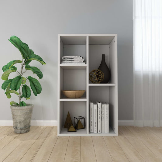 Book Cabinet/Sideboard White 19.7"x9.8"x31.5" Chipboard