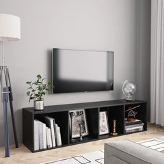 Book Cabinet/TV Cabinet White 56.3"x11.8"x14.2"