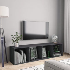 Book Cabinet/TV Cabinet White 56.3"x11.8"x14.2"