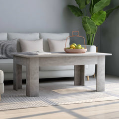 Coffee Table White 39.4"x23.6"x16.5" Chipboard