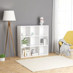 Book Cabinet White 38.6"x11.8"x38.6" Chipboard