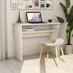 Desk White 35.4"x19.6"x29.1" Chipboard