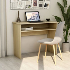 Desk White 35.4"x19.6"x29.1" Chipboard