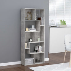 Book Cabinet White 26.4"x9.4"x63.4" Chipboard