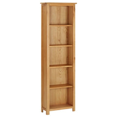 Bookcase 17.7"x8.9"x32.3" Solid Oak Wood