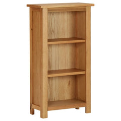 Bookcase 17.7"x8.9"x32.3" Solid Oak Wood