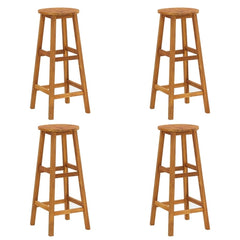 Bar Stools 4 pcs Solid Acacia Wood