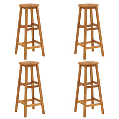 Bar Stools 4 pcs Solid Acacia Wood