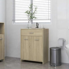 Bathroom Cabinet White 23.6"x13"x31.5" Chipboard