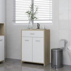 Bathroom Cabinet White 23.6"x13"x31.5" Chipboard