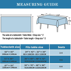 Gingham Table Cloth,Wipeable Reusable Hand Washable Tablecloths,Table Cover for Outdoor PicnicDining Table,Light Green