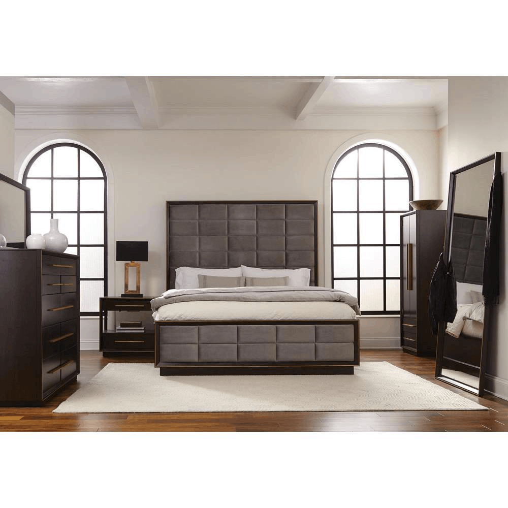 Durango 5-piece California King Panel Bedroom Set Grey and Smoked