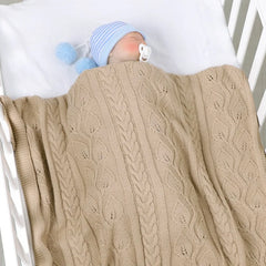 Newborn Baby Soft Warm Blankets Bedding Hollow Design Sleeping Swaddle Comfort Stroller Wrap Hot