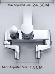 Bathroom Solid Brass Construction Shower Faucet Adjusted Size Pipe Fatigue Bathroom Faucet Install parts