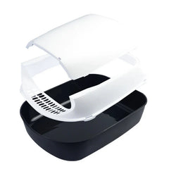 Cat Litter Box, Plastic Hooded High Walls, Kitten Potty Box, Pet Litter Pan, Toilet Accessories