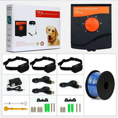 TP16 Pet Dog Electric Fence System Rechargeable Waterproof Adjustable Dog Training Collar Electronic Fencing dog Accessories