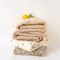 Four Seasons Baby Blanket Cute Print Newborn Summer Air Conditioner Blanket Cotton Warm Baby Quilt