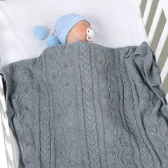 Newborn Baby Soft Warm Blankets Bedding Hollow Design Sleeping Swaddle Comfort Stroller Wrap Hot