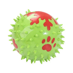 Pet Dog Toys Molar Bite-resistant Ball Dog Toy Interactive Rubber Chew Toys Squeak Training Durable Playing Balls For Dogs