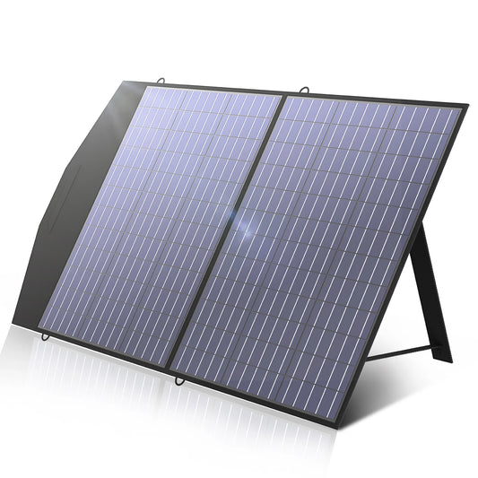 ALLPOWERS 60/100/140W Foldable Solar Panel,Portable Solar Charger for Most Solar Generator, Portable Power Station, Laptops,RV