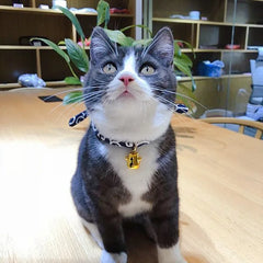 Fashion Cat Collars Japanese Style Shiba Pet Collars Dog Cat Collar With Bell Accessories for Chihuahua Cat Pendant Necklace