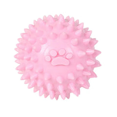 Pet Dog Toys Molar Bite-resistant Ball Dog Toy Interactive Rubber Chew Toys Squeak Training Durable Playing Balls For Dogs