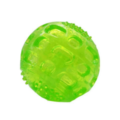 Pet Dog Toys Molar Bite-resistant Ball Dog Toy Interactive Rubber Chew Toys Squeak Training Durable Playing Balls For Dogs