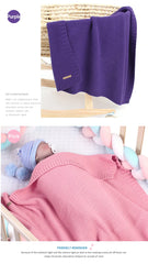 Baby Blanket Knitted Newborn Swaddle Wrap Blankets Super Soft Toddler Infant Bedding Quilt For Bed Sofa Basket Stroller Blankets