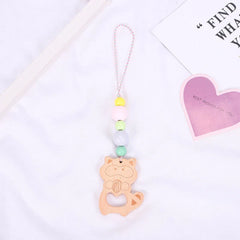 Baby Play Gym Frame Wooden Beech Activity Gym Frame Stroller Hanging Pendants Toys Teether Ring Nursing Rattle Toys Room Decor