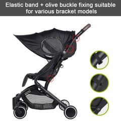 Stroller UV-resistant Awning Universal Detachable Baby Sunshade Windproof Sun-proof Stroller Accessories